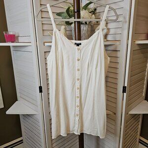 Torrid Plus Size 3 Halter/Tank Top White